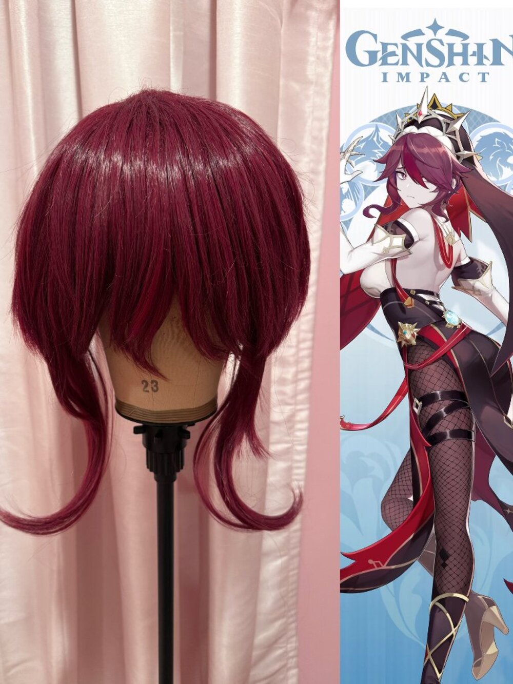 NEW Genshin Impact Rosaria Cosplay Wig
